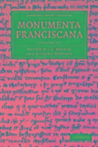 Produktbild: Monumenta Franciscana 2 Volume