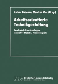Produktbild: Arbeitsorientierte Technikgestaltung
