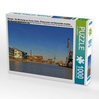 Produktbild: M&uuml;nster - Ein Mischung aus Kunst, Kultur, Restaurants und Szeneclubs machen den Reiz des Stadthafens aus. (Puzzle)