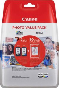 Bild vom Artikel Canon Tintenpatrone PG-545 XL/CL-546XL Photo Value Pack Original Kombi-Pack Schwarz, Cyan, Magenta, Gelb 8286B006 Druckerpatronen Kombi-Pack vom Autor 