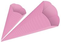 Produktbild: URSUS Schult&uuml;ten 3D-Schult&uuml;ten, pink, H&ouml;he: 41 cm, Durchmesser: 15 cm