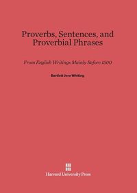 Produktbild: Proverbs, Sentences, and Proverbial Phrases