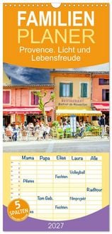 Produktbild: Familienplaner 2027 - Provence. Licht und Lebensfreude mit 5 Spalten (Wandkalender, 21 x 45 cm) CALVENDO