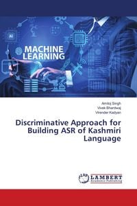 Produktbild: Discriminative Approach for Building ASR of Kashmiri Language