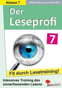 Produktbild: Der Leseprofi - Fit durch Lesetraining / Klasse 7