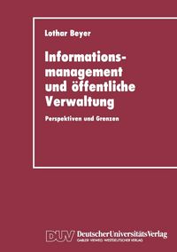Produktbild: Informationsmanagement und &ouml;ffentliche Verwaltung