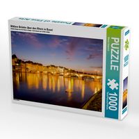 Produktbild: CALVENDO Puzzle Mittlere Br&uuml;cke &uuml;ber den Rhein in Basel | 1000 Teile Lege-Gr&ouml;&szlig;e 64x48cm Foto-Puzzle f&uuml;r gl&uuml;ckliche Stunden