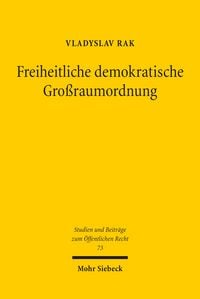 Produktbild: Freiheitliche demokratische Gro&szlig;raumordnung