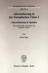 Produktbild: Alterssicherung in der Europ&auml;ischen Union I.