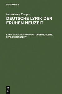 Produktbild: Epochen- und Gattungsprobleme. Reformationszeit