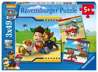 Puzzle Ravensburger Helden mit Fell 3 X 49 Teile 
