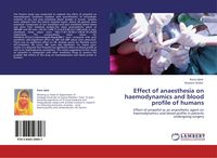 Produktbild: Effect of anaesthesia on haemodynamics and blood profile of humans