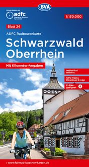 Produktbild: BVA ADFC Radtourenkarte Schwarzwald Oberrhein 1:150.000