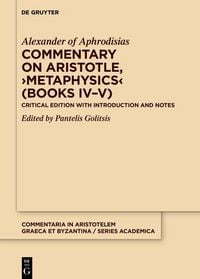 Produktbild: Commentary on Aristotle, >Metaphysics< (Books IV-V)