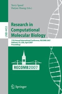 Produktbild: Research in Computational Molecular Biology