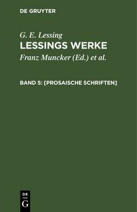 Produktbild: [Prosaische Schriften]