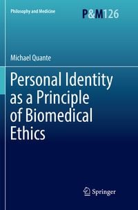 Produktbild: Personal Identity as a Principle of Biomedical Ethics
