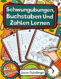 Produktbild: Schwung&uuml;bungen, Buchstaben Und Zahlen Lernen Ab 4 Jahren