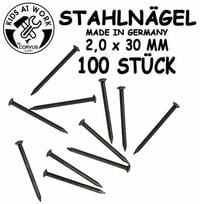 Produktbild: Ids at work: Stahln&auml;gel, 100 Stk.