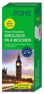Produktbild: PONS Power-Vokabelbox Englisch in 4 Wochen