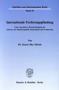 Bild vom Artikel Internationale Forderungspfändung. vom Autor Karen Ilka Mössle