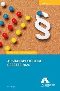 Produktbild: Aushangpflichtige Gesetze 2024