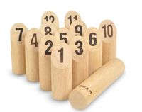 Produktbild: BEX 511-150 - Number Kubb Original, Nummern Kubb aus Gummibaum Holz
