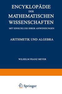 Produktbild: Encyklop&auml;die der Mathematischen Wissenschaften mit Einschluss ihrer Anwendungen