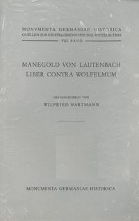 Produktbild: Manegold von Lautenbach, Liber contra Wolfelmum
