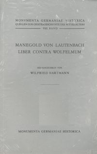 Bild vom Artikel Manegold von Lautenbach, Liber contra Wolfelmum vom Autor 