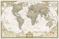 Produktbild: National Geographic Map World Executive, enlarged, laminated, Planokarte