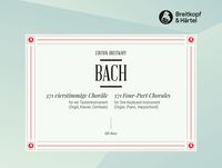 Bild vom Artikel 371 4st.Choräle BWV 253-438 vom Autor Johann Sebastian Bach
