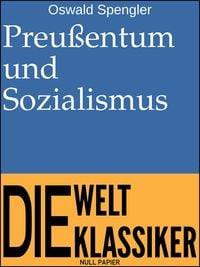 Produktbild: Preu&szlig;entum und Sozialismus