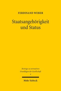 Produktbild: Staatsangeh&ouml;rigkeit und Status