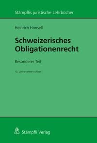 Produktbild: Schweizerisches Obligationenrecht. Besonderer Teil