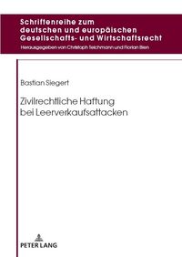Produktbild: Zivilrechtliche Haftung bei Leerverkaufsattacken