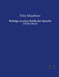 Produktbild: Beitr&auml;ge zu einer Kritik der Sprache