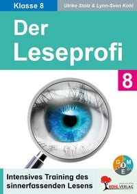Produktbild: Der Leseprofi / Lesetraining Klasse 8