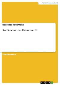 Produktbild: Rechtsschutz im Umweltrecht
