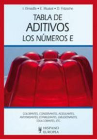 Produktbild: Tabla de aditivos : los n&uacute;meros E