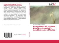 Produktbild: Compendio de lagunas Bioetico- Legales y Acad&eacute;micas en M&eacute;xico