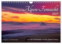 Produktbild: Alpen-Fernsichten von der S&uuml;dwestalb und Oberen Donau (Wandkalender 2027 DIN A4 quer), CALVENDO Monatskalender