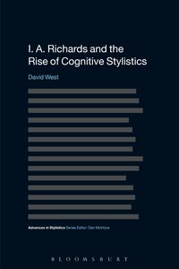 Produktbild: I. A. Richards and the Rise of Cognitive Stylistics