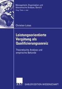 Produktbild: Leistungsorientierte Verg&uuml;tung als Qualifizierungsanreiz