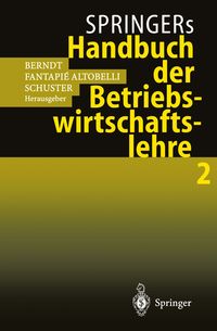 Produktbild: Springers Handbuch der Betriebswirtschaftslehre 2