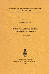 Produktbild: Besteuerung und wirtschaftliche Entwicklung in Ostafrika