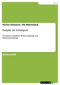 Produktbild: Fairplay im Schulsport
