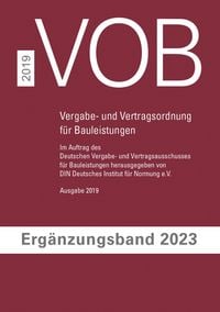 Produktbild: VOB Vergabe- und Vertragsordnung f&uuml;r Bauleistungen