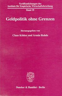 Produktbild: Geldpolitik ohne Grenzen.
