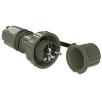 Produktbild: PC Electric 20051-u Schutzkontaktstecker ABS, PC 250V Bronze-Gr&uuml;n (matt) IP66, IP68